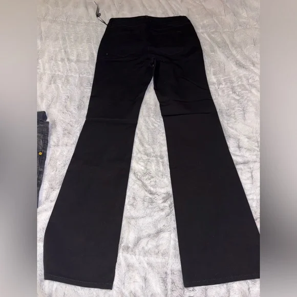 WHITE HOUSE BLACK MARKET Womens Black High Rise Skinny Flare Jeans Size 4 - Picture 7 of 13